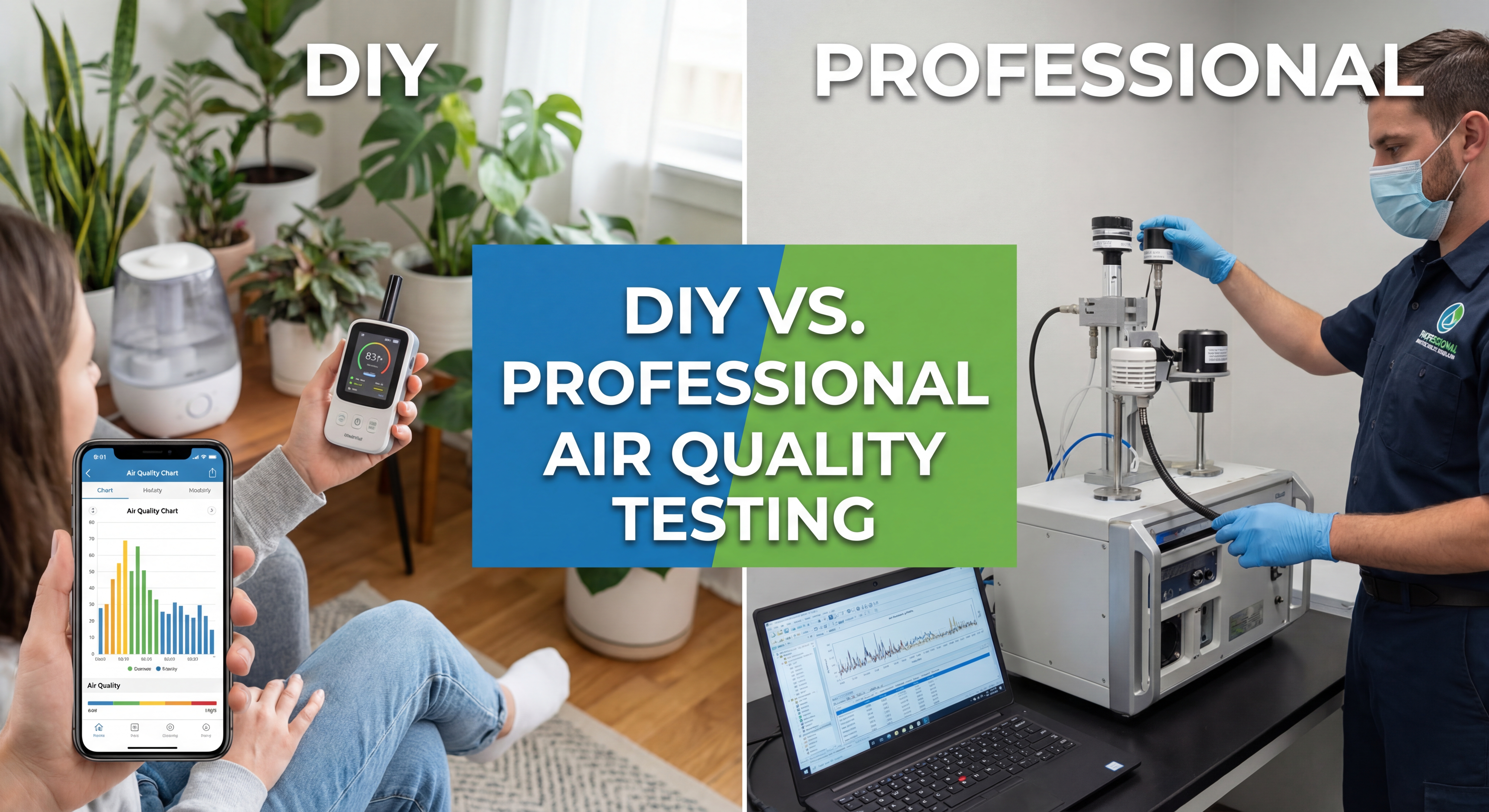 DIY vs professional air quality testing
