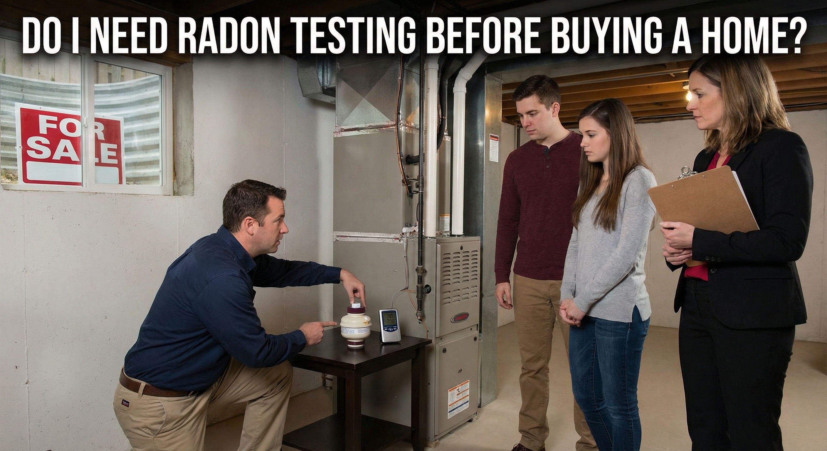 Radon testing before buying a home