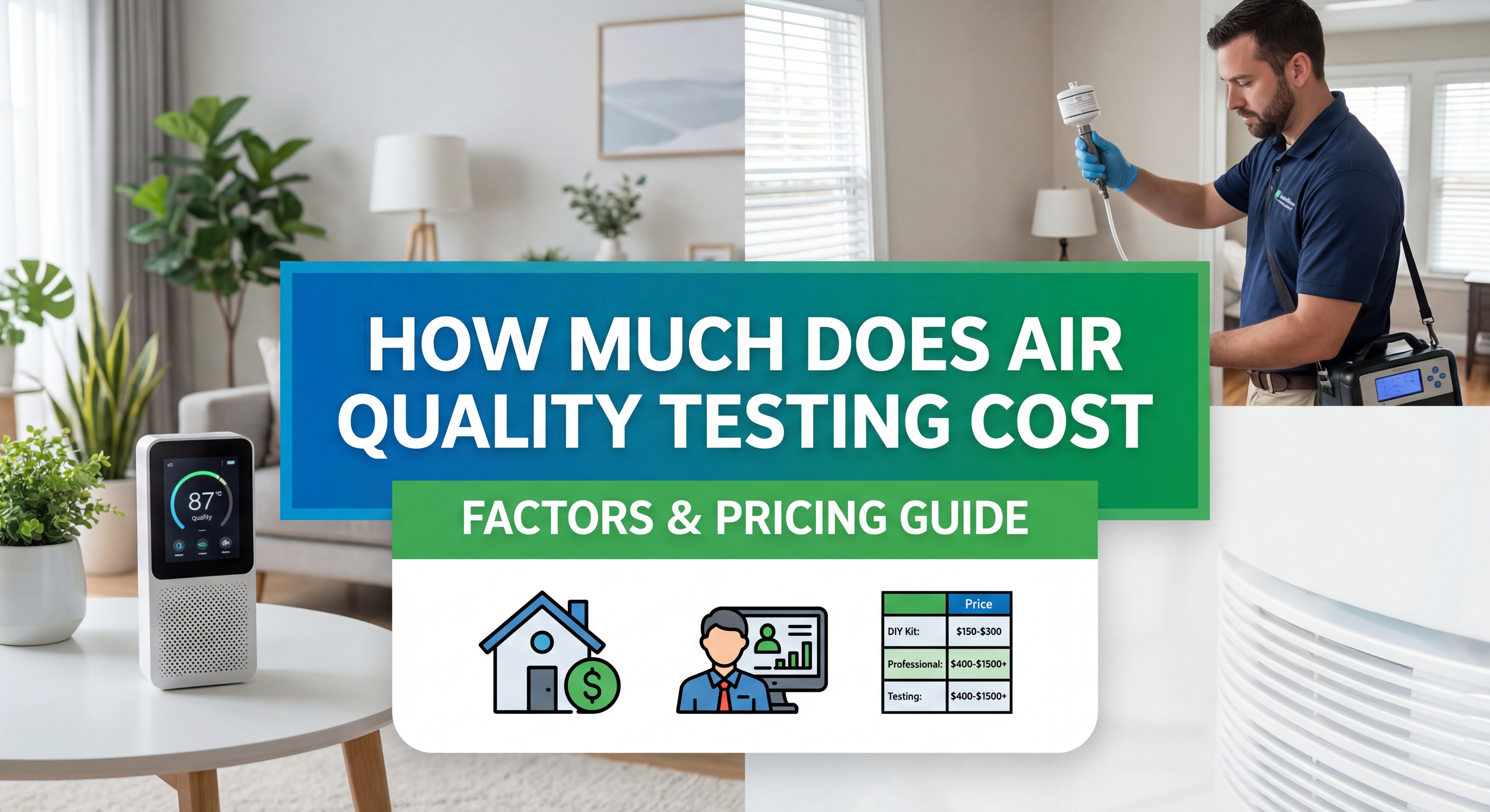 How much does air quality testing cost