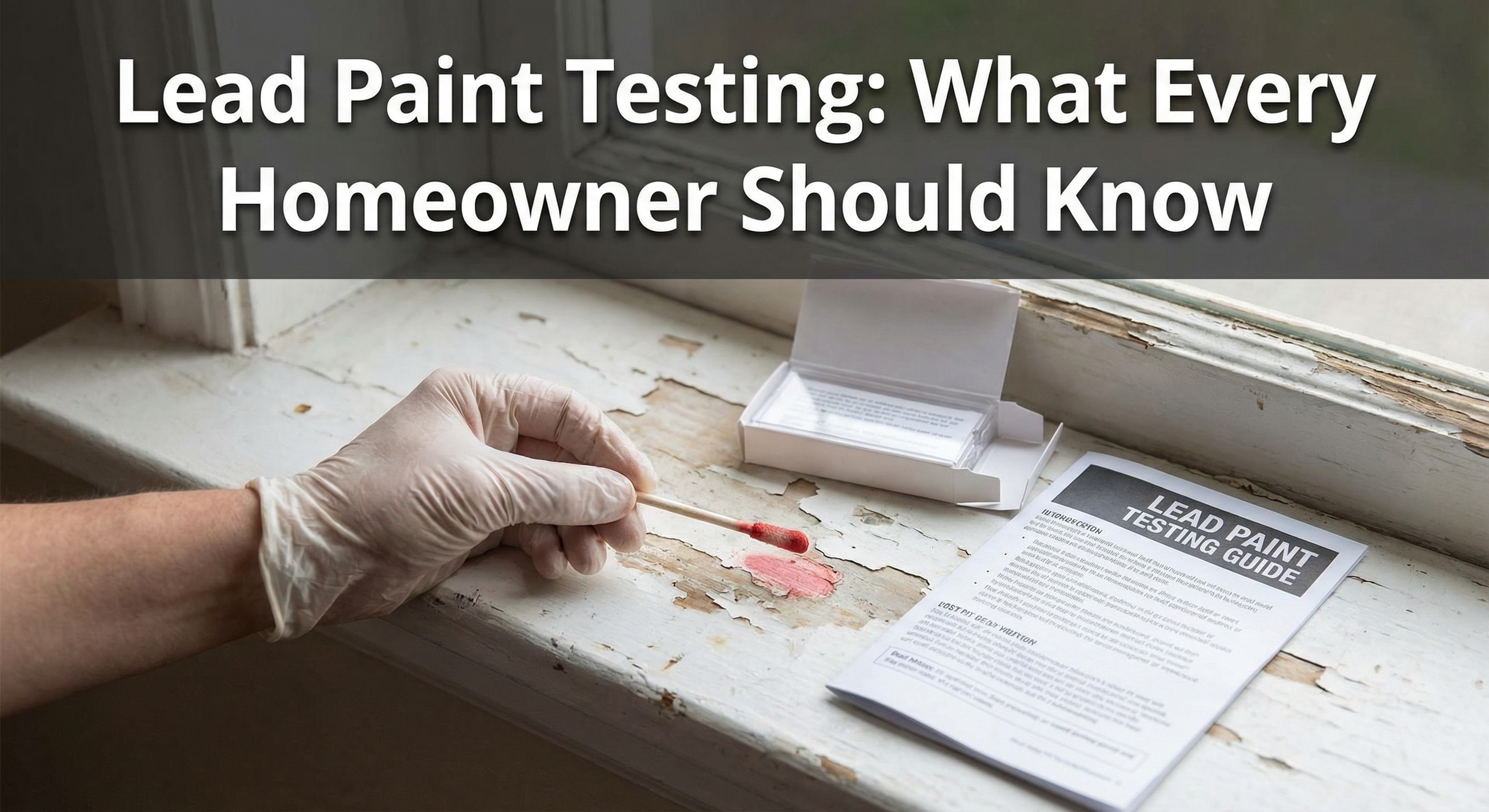 Lead paint testing for homeowners